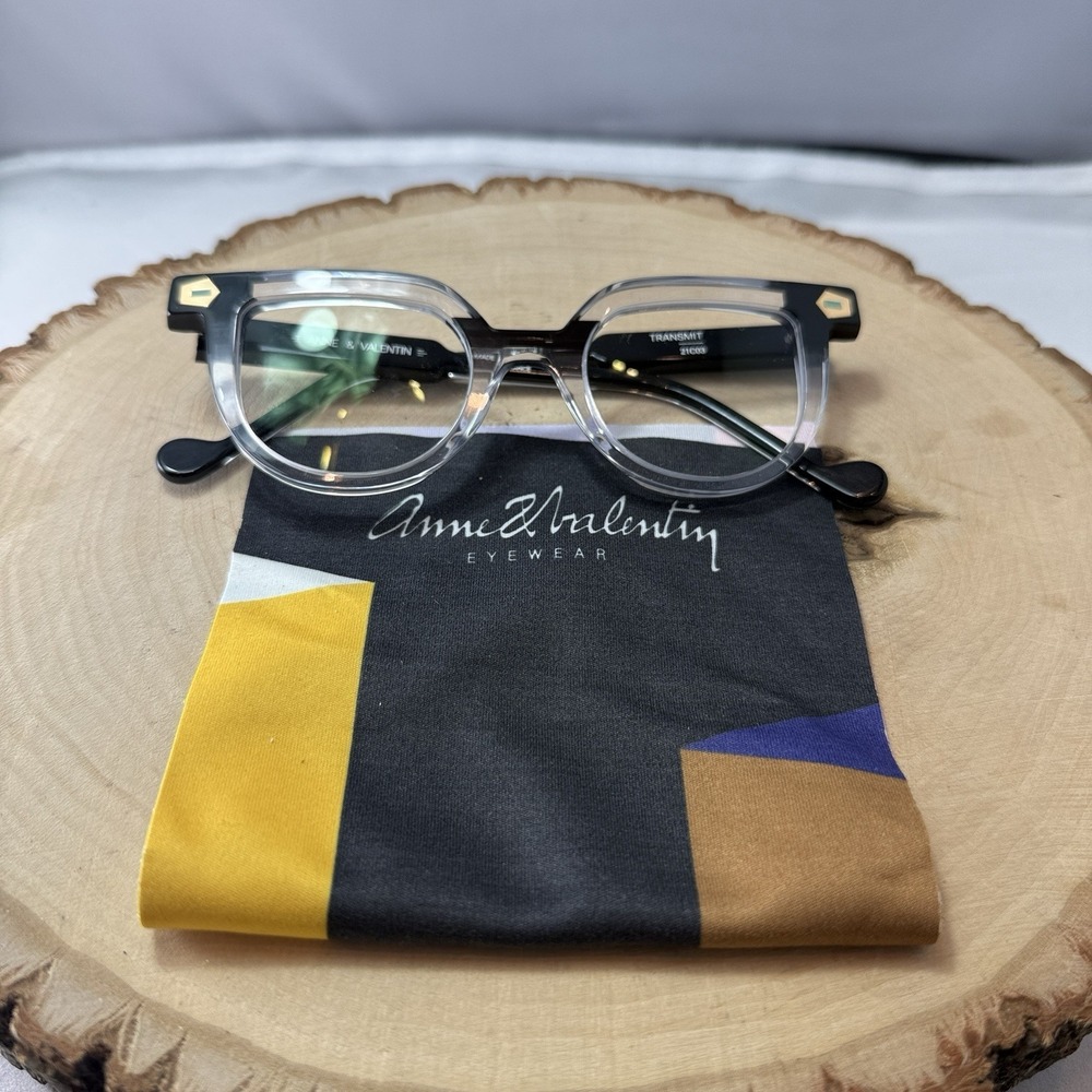 Anne‎ et Valentin Transmit 21C03 Clear W/Black Accent Eyeglass Frames